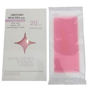 Hair Removal Greensky Wax Strips 20 Total 10 Double strips